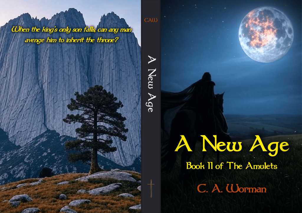 A New Age high fantasy book - front and back cover